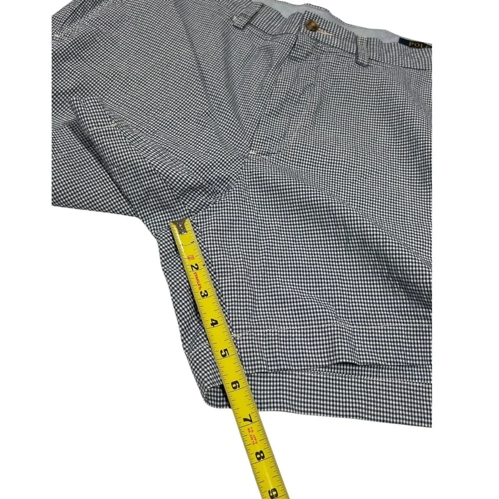 Polo Ralph‎ Lauren Classic Fit Stretch Chino Shorts Houndstooth Blue Men's 34